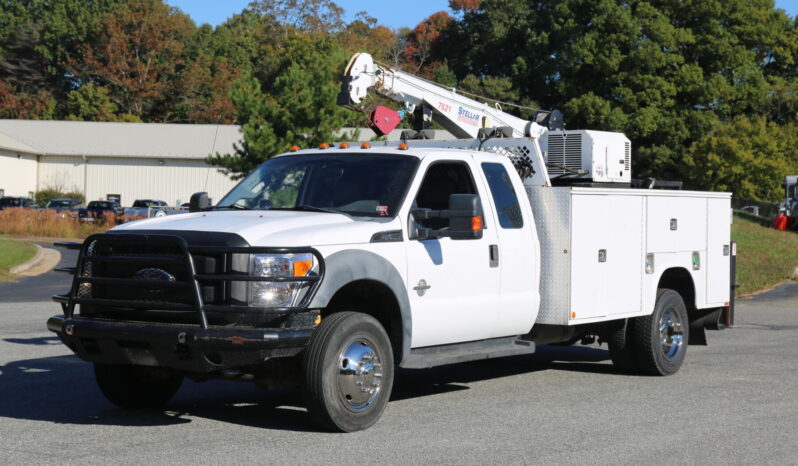 2011 Ford F-550, Extended Cab Service Truck, 4WD, 6.7 Diesel, Stellar 7621 Crane, Compressor and Drawers, 187k Miles full