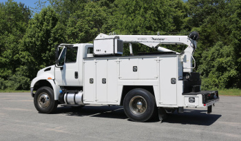 2015 International 4400, Cummins Diesel, Under CDL, Maintainer 10k 25′ Crane, Compressor, Drawers, 237k Miles full
