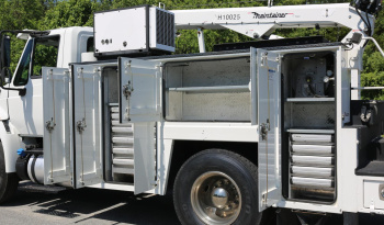 2015 International 4400, Cummins Diesel, Under CDL, Maintainer 10k 25′ Crane, Compressor, Drawers, 237k Miles full