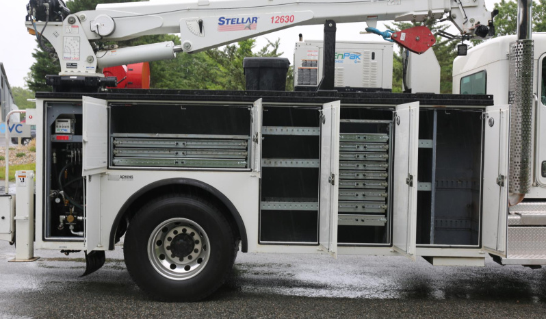 2019 Kenworth T370, PX9 350hp, Air Ride Rear, Stellar 12630 Crane, Waste Oil Tank, EnPak, 14′ Adkins Bed, 163k Miles full