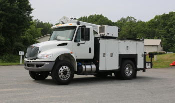 2017 International 4400, Cummins 6.7, Allison Auto, Under CDL, Maintainer 11′ Service Bed, 10,000 Crane, Compressor, Drawers full