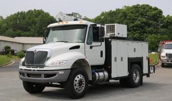 2017 International 4400, Cummins 6.7, Allison Auto, Under CDL, Maintainer 11′ Service Bed, 10,000 Crane, Compressor, Drawers full