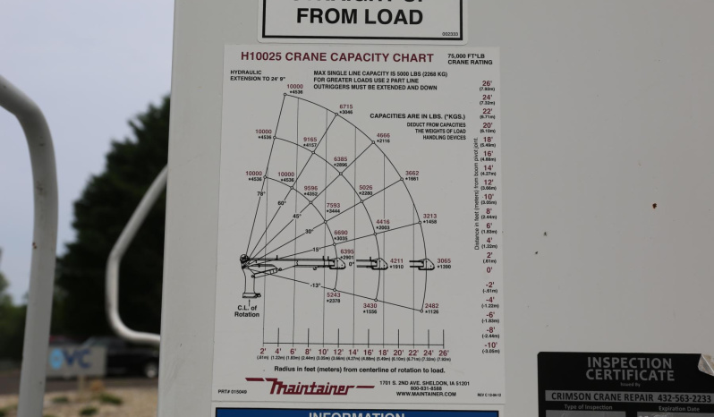2017 International 4400, Cummins 6.7, Allison Auto, Under CDL, Maintainer 11′ Service Bed, 10,000 Crane, Compressor, Drawers full