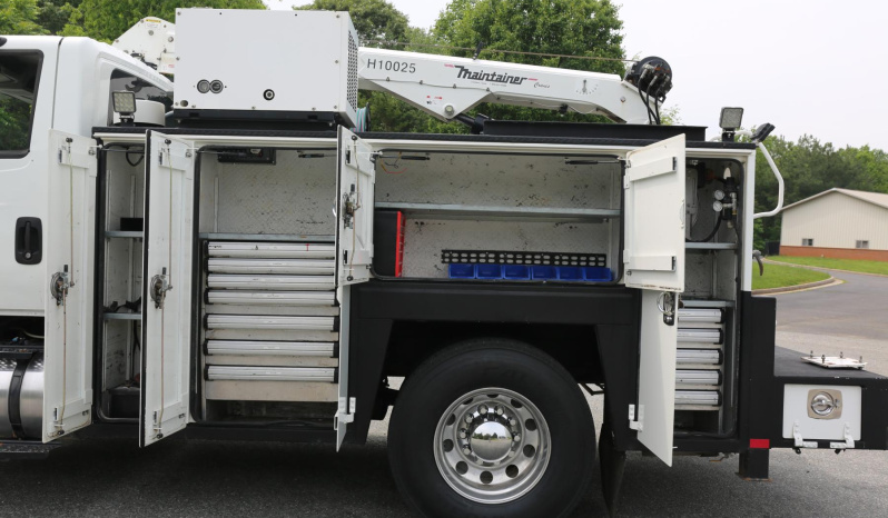 2017 International 4400, Cummins 6.7, Allison Auto, Under CDL, Maintainer 11′ Service Bed, 10,000 Crane, Compressor, Drawers full