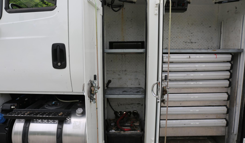 2017 International 4400, Cummins 6.7, Allison Auto, Under CDL, Maintainer 11′ Service Bed, 10,000 Crane, Compressor, Drawers full
