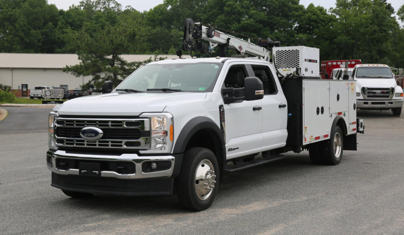 2023 Ford F-550, Crew Cab, 6.7 Diesel, 26k Miles. 4WD, IMT Dominator Service Body, 7500-22 Series Crane, Mechanics Truck full