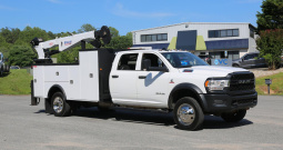 2022 Ram 5500, Mechanics Truck, 24k Miles, Cummins Diesel, 4WD, Stellar 7621 Crane