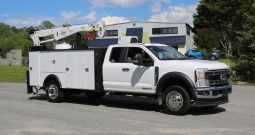 Pending Sale: 2024 Ford F550 Mechanics Truck, 4WD, Diesel, Extended Cab, 600 Miles, Stellar 11′ Service Bed and 7621 Crane