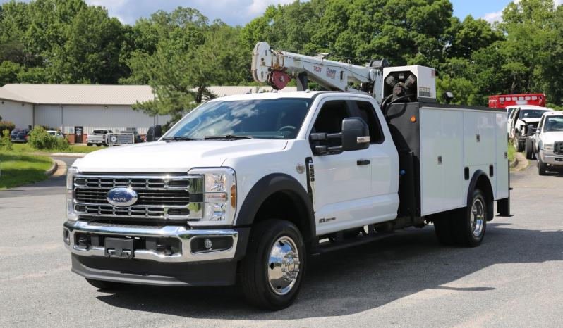 Pending Sale: 2024 Ford F550 Mechanics Truck, 4WD, Diesel, Extended Cab, 600 Miles, Stellar 11′ Service Bed and 7621 Crane full