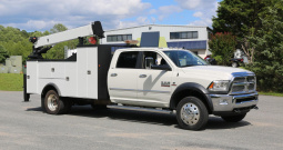 2017 Ram 5500, Laramie, Mechanics Truck, 11′ Stellar Service Body, EC5000 Stellar Crane, 109k Miles, 4WD