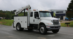 2019 International MV106, Extended Cab, Cummins Diesel, 12621 Crane, Air Ride, 160k Miles