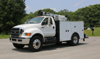 2013 Ford F750 Mechanics Truck, IMT 10000 Crane, Compressor, Drawers, Cummins Diesel, Allison Auto, Under CDL full