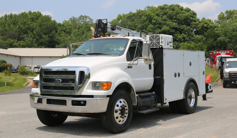 2013 Ford F750 Mechanics Truck, IMT 10000 Crane, Compressor, Drawers, Cummins Diesel, Allison Auto, Under CDL full