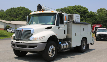 2018 International 4400, Under CDL, Cummins Diesel, Allison Auto, Air Ride Rear, STI 11′ Service Bed, Tiger 11k Crane full