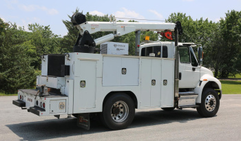 2018 International 4400, Under CDL, Cummins Diesel, Allison Auto, Air Ride Rear, STI 11′ Service Bed, Tiger 11k Crane full