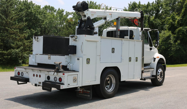 2018 International 4400, Under CDL, Cummins Diesel, Allison Auto, Air Ride Rear, STI 11′ Service Bed, Tiger 11k Crane full