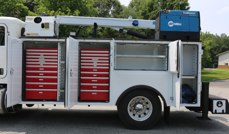 2019 Peterbilt 337, 14′ Wilcox Service Bed, Autocrane 12k, Miller Trailblazer Welder, CTech Drawers, PX9 Diesel, 136k Miles full
