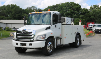 2017 Hino 338, 14′ Adkins Service Body, HC10 Autocrane, RC40 Compressor, Drawers, 214k Miles, Air Ride Rear, Allison Auto full