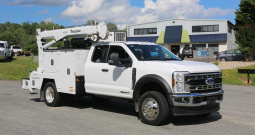 Pending Sale: 2024 Ford F-550 Extended Cab Service Truck, 9′ Maintainer Mechanics Bed, 7024 Crane, Compressor, 4WD, Diesel, 348 Miles