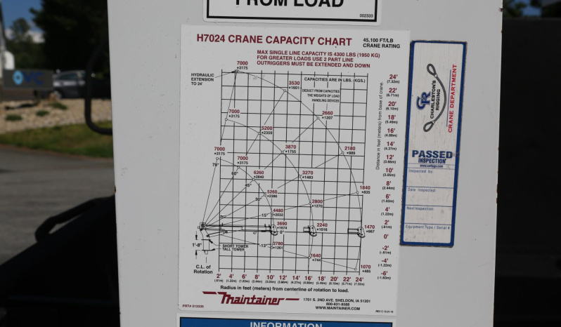 Pending Sale: 2024 Ford F-550 Extended Cab Service Truck, 9′ Maintainer Mechanics Bed, 7024 Crane, Compressor, 4WD, Diesel, 348 Miles full