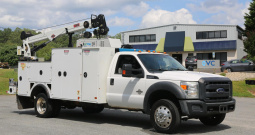 2015 Ford F-550 Mechanics Truck, 14′ IMT Bed, IMT 7500-22 Crane, 4WD, Diesel, Miller EnPak, Drawers, Compressor, 206k Miles