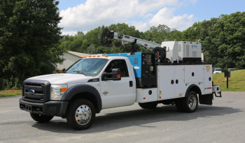 2015 Ford F-550 Mechanics Truck, 14′ IMT Bed, IMT 7500-22 Crane, 4WD, Diesel, Miller EnPak, Drawers, Compressor, 206k Miles full
