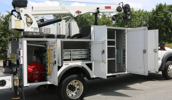 2015 Ford F-550 Mechanics Truck, 14′ IMT Bed, IMT 7500-22 Crane, 4WD, Diesel, Miller EnPak, Drawers, Compressor, 206k Miles full