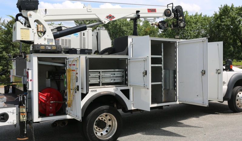 2015 Ford F-550 Mechanics Truck, 14′ IMT Bed, IMT 7500-22 Crane, 4WD, Diesel, Miller EnPak, Drawers, Compressor, 206k Miles full