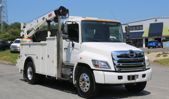 2016 Hino 338 Service Truck, Under CDL, 14′ Adkins Bed, 10,500# IMT Crane, Compressor, 195k Miles, Air Ride Rear full