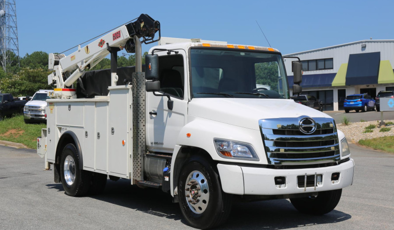 2016 Hino 338 Service Truck, Under CDL, 14′ Adkins Bed, 10,500# IMT Crane, Compressor, 195k Miles, Air Ride Rear full