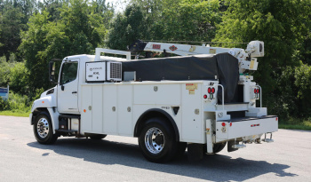 2016 Hino 338 Service Truck, Under CDL, 14′ Adkins Bed, 10,500# IMT Crane, Compressor, 195k Miles, Air Ride Rear full