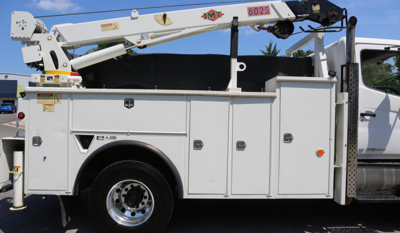 2016 Hino 338 Service Truck, Under CDL, 14′ Adkins Bed, 10,500# IMT Crane, Compressor, 195k Miles, Air Ride Rear full