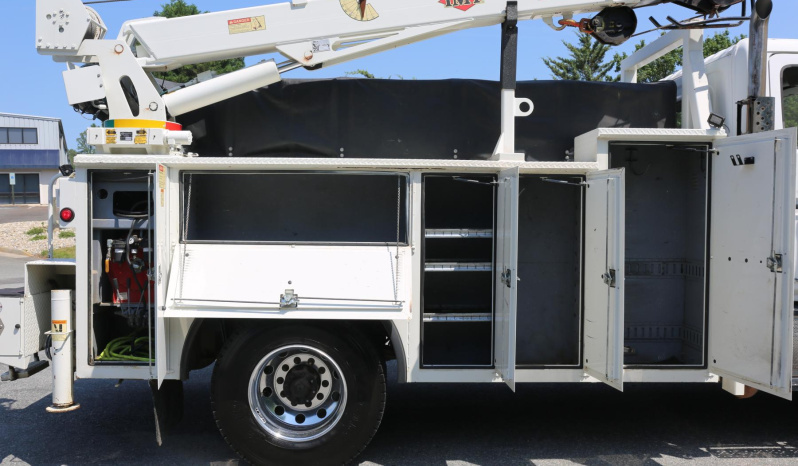 2016 Hino 338 Service Truck, Under CDL, 14′ Adkins Bed, 10,500# IMT Crane, Compressor, 195k Miles, Air Ride Rear full