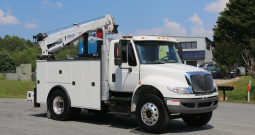 2018 International Mechanics Truck, Under CDL, Cummins Diesel, Air Ride Rear, Stellar 12621 Crane, Miller Welder, 151k Miles, 6k Hours