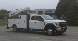 2019 F-550 Extended Cab, 4WD, Diesel, 11′ Knapheide Mechanics Bed, 7621 Stellar Crane, Hydraulic Compressor, Drawers, 175k Miles
