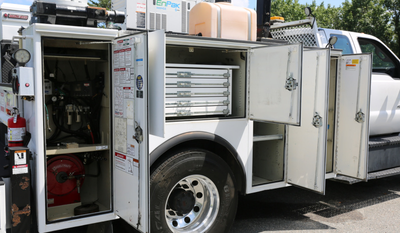 2018 Ford F750 Extended Cab, 6.7 Powerstroke Diesel, Stellar 12630 Crane, Miller EnPak, Lubeskid, Drawers, 170k Miles full