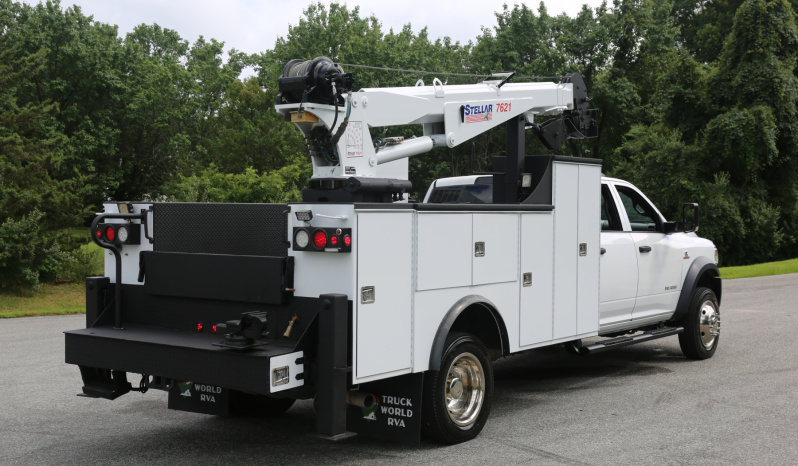 2022 Ram 5500 Cummins Diesel Service Truck, 4WD, 38k Miles, Crew Cab, Stellar 7621 Crane full