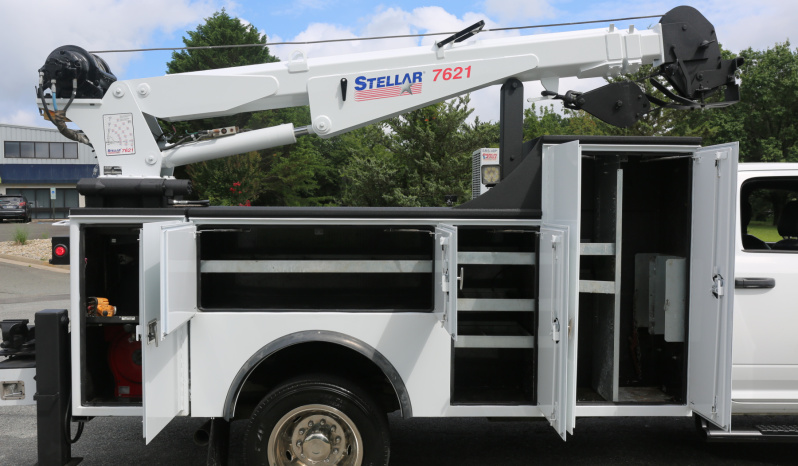 2022 Ram 5500 Cummins Diesel Service Truck, 4WD, 38k Miles, Crew Cab, Stellar 7621 Crane full
