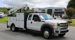 2016 Ford F-550 Extended Cab Service Truck, Stellar TMAX Service Body, 7621 Crane, Mechanics Truck, 209k Miles, Diesel