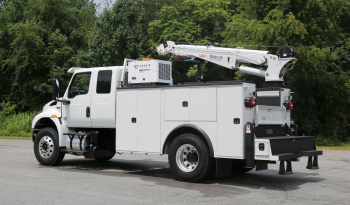 2019 International MV607 Extended Cab Service Truck, Cummins Diesel, Allison Auto, Air Ride, 170k Miles, Stellar 12621 Crane full