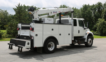 2019 International MV607 Extended Cab Service Truck, Cummins Diesel, Allison Auto, Air Ride, 170k Miles, Stellar 12621 Crane full