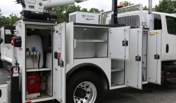 2019 International MV607 Extended Cab Service Truck, Cummins Diesel, Allison Auto, Air Ride, 170k Miles, Stellar 12621 Crane full