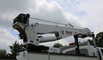 2019 International MV607 Extended Cab Service Truck, Cummins Diesel, Allison Auto, Air Ride, 170k Miles, Stellar 12621 Crane full