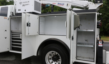 2019 International MV607 Extended Cab Service Truck, Cummins Diesel, Allison Auto, Air Ride, 170k Miles, Stellar 12621 Crane full