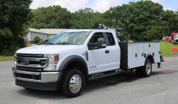 2020 Ford F-550 Extended Cab Service Truck, 4WD, Diesel, 11′ PalPro20 Mechanics Body, 4016 Palfinger Crane, 110k Miles full