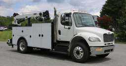 2012 Freightliner M2, 14′ IMT Bed, IMT 10000 Crane, 49k Miles, Allison Auto, 8.3 Cummins Service Truck
