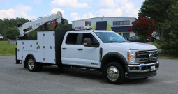 2023 Ford F-550 Mechanics Truck, Crew Cab, 4×4, 46k Miles, Stellar TMAX Service Bed, 7621 Crane, Compressor, Drawers