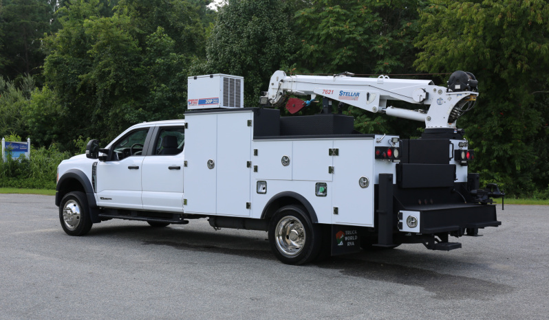 2023 Ford F-550 Mechanics Truck, Crew Cab, 4×4, 46k Miles, Stellar TMAX Service Bed, 7621 Crane, Compressor, Drawers full