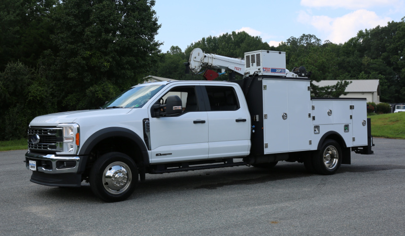 2023 Ford F-550 Mechanics Truck, Crew Cab, 4×4, 46k Miles, Stellar TMAX Service Bed, 7621 Crane, Compressor, Drawers full