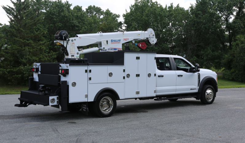2023 Ford F-550 Mechanics Truck, Crew Cab, 4×4, 46k Miles, Stellar TMAX Service Bed, 7621 Crane, Compressor, Drawers full